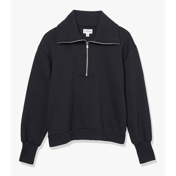The Drop “Murphy” Half-Zip Sweatshirt | Black | Size Large NWT - Picture 1 of 7